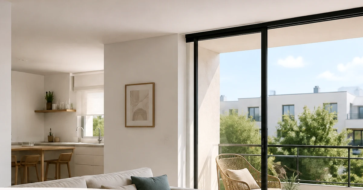 Intérieur rénové en Île-de-France équipé d’un système de ventilation discret
