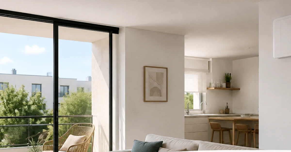 Appartement compact et lumineux équipé d’une ventilation discrète