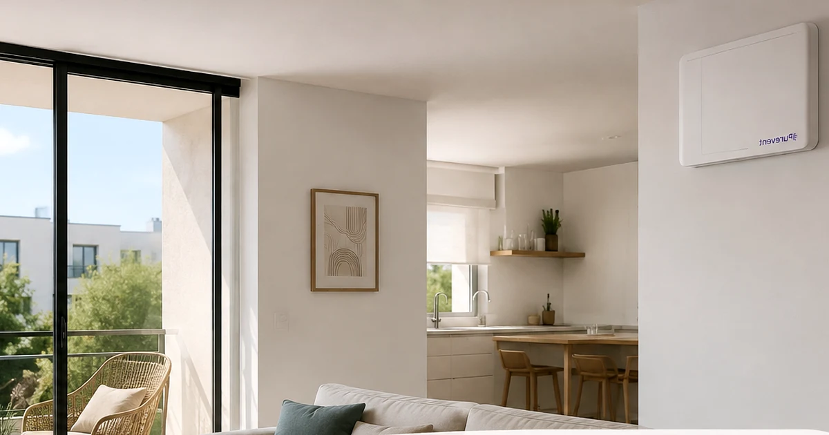 Intérieur rénové en Île-de-France équipé d’un système de ventilation discret